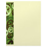 Green Camo/Peace Signs Look Letterhead