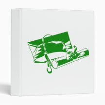 Green Cap & Diploma Vinyl Binder