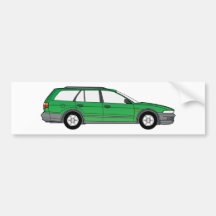 Green Car Bumper Stickers