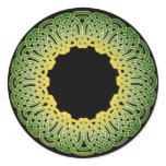 Green Celtic Circle Knotwork Stickers #2
