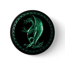 Green Celtic Dragon Pin