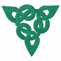 Green Celtic Irish Knotwork Pattern Design Polo