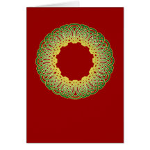 Green Celtic Knotwork Christmas Card