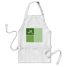 Green Checkered; Gingham Aprons