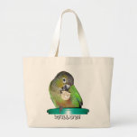 Green cheeked grocery bag 2