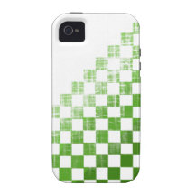 Green Chequered Case-Mate iPhone 4 Case