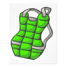 Green Chest Protector Personalized Announcements