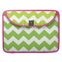 Green  chevron zig zag Macbook Pro Laptop Case MacBook Pro Sleeve