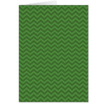 Green Chevrons Greeting Card