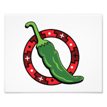 Green Chili Red Ring Graphic Image.png Photo Art