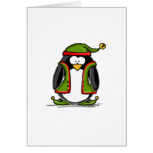 Green Christmas Elf Cards