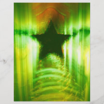 Green Christmas star Full Colour Flyer