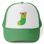 Green Christmas Stocking Mesh Hats