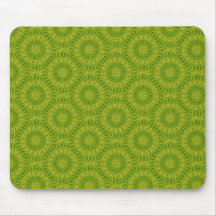 Green circle abstract mousepad
