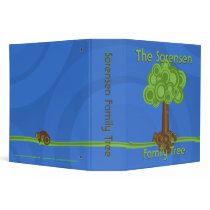 Green Circles Family Tree Binder