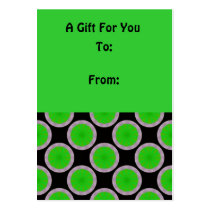 Green Circles Gift Tags