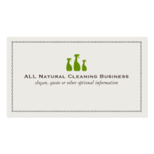 Green Cleaning Business Business Cards
