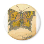 Green Comma Butterfly Refrigerator Magnets