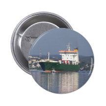 Green Commercial Vehical Ferry Pinback Button