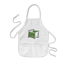 green crib aprons