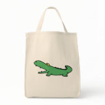 Green crocodile tote bags