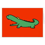 Green crocodile
