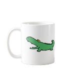 Green crocodile mug