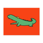 Green crocodile