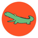 Green crocodile