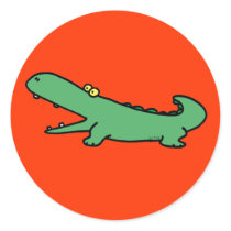 Green crocodile