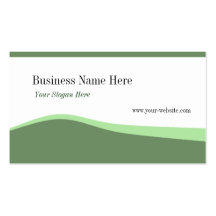 Green Curves Business Card