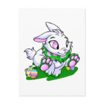 Green Cybunny racing through neggs postcards