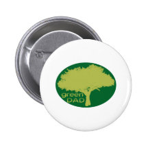 Green Dad Pinback Button