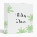 Green Daisies Wedding Planner 1 inch Binder