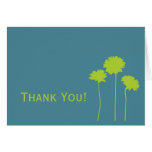 Green Daisy Thank You Card