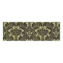 Green Damask Calling Card Business Card Template