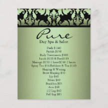 Green Damask Flyer