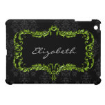 green damask pattern girly Ipad case ipad mini cases