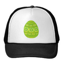 Green Decorated Egg Mesh Hats