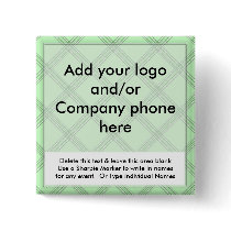 Green Diamond Event Business Name Badges Tags Pins
