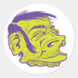 Green Dood Round Stickers