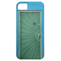 Green Door on Blue iPhone 5 Cover