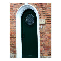 Green Door Postcard
