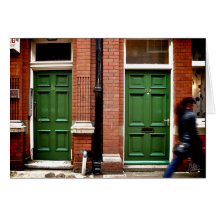Green Doors, Bishop Lane [Greeting Card]