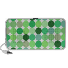 Green dot background portable speaker