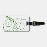 Green Dots Bag Tags