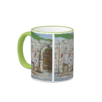 Green Dragon and Knight Mug