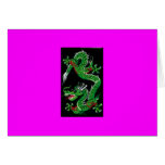 Green Dragon Greeting Card