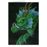 Green Dragon Greeting Card cards