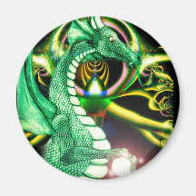 Green Dragon ~*Lore*~ Refrigerator Magnet